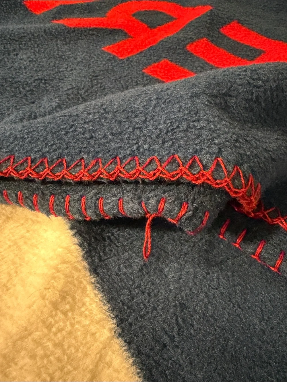 American Eagle Fleece Throw Blanket. Red, white and blue. 50 inches x 60 inches